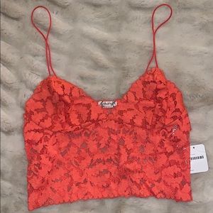 Free People Coral Bralette